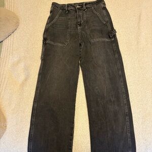 Men's Black Carpenter Jeans - Classic Workwear Style